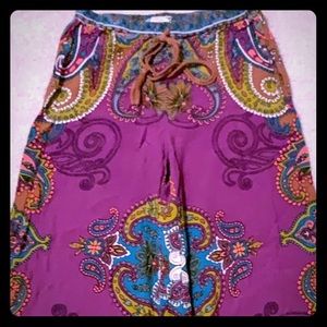 Flying Tomato Paisley Flair Pants